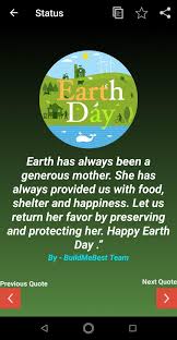 Be a friend of nature and you will start missing it every time. Earth Day Wishes Quotes Poems Greeting Cards For Android Apk Download