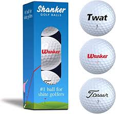 Check spelling or type a new query. Amazon Com Shanker Golf Balls Rude Trick Balls With Funny Sayings Sleeve Of 3 Novelty Gag Playing Quality The 1 Ball For Shite Golfers Sports Outdoors