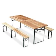 Folding chairs come in various materials, so you can find the look that fits your needs. Table And Benches In Spruce For Outdoor Parties Idfdesign