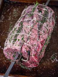 Rotisserie Ribeye Roast With Herb Crust Recipe Ribeye Roast Bbq Roast Roast Beef Recipes