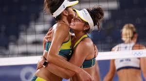 Though beach volleyball will make its third olympic appearance at athens, it will be only the second olympic event ever held on a beach. Tokyo Olympics Australian Beach Volleyball Culture Clash Taliqua Clancy And Mariafe Artacho Del Solar