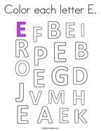 The second icon is labeled print. Letter E Coloring Pages Twisty Noodle