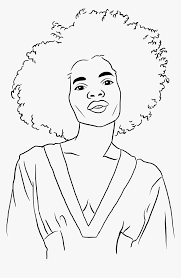 For curly ladies, this presents fairly the conundrum. Illustration Of A Woman With Curly Hair Curly Hair Line Art Hd Png Download Transparent Png Image Pngitem
