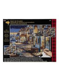 Shop Plaid Plaid Paint By Number Starry Night Painting Craft