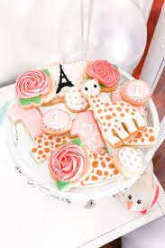 The Cake Is Homemade Decorated With Happy Birthday Sophie The Cutest Sophie The Giraffe Birthday Party Ideas Giraffe Birthday Parties Giraffe Birthday Paris Birthday Parties