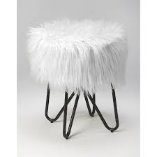 Pin By Karla Rivas On Room Decoration In 2020 Faux Fur Stool Fur Stool Vanity Seat