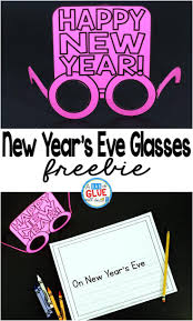 New Year S Eve Glasses And Writing New Year S Eve Activities New Year S Eve Crafts New Years Activities
