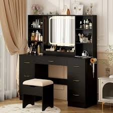 47 Large Vanity Desk With Led Lighted