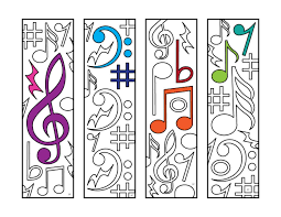 Music Bookmarks Pdf Zentangle Coloring Page Coloring Bookmarks Coloring Pages Bookmarks