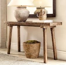 Dutch Ceramic Vessel Table Lamp Tapered Urn Rustic Consoles Reclaimed Wood Console Table Console Table Decorating
