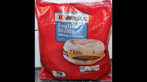 Microwave on high for 50 seconds or until hot. Jimmy Dean English Muffin Sausage Cheese Sandwich Review Youtube