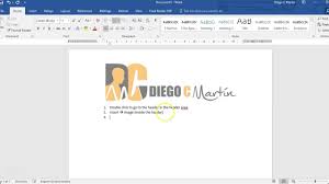 Adding Logo Image To Header On Ms Word 2016 No Sound Youtube