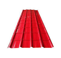 4x8 24 Gauge Waterproof Brick Red Galvanized Corrugated Roofing Sheet Sand  Coated Gi Steel Custom Cutting Processed