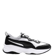 Trendige schuhe für den freizeitlook. Puma Sneaker Cilia Schnurverschluss Hochwertiges Synthetikmaterial Fur Damen Schwarz Weiss 39 Galeria Karstadt Kaufhof