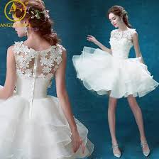 A little white dress doesn't always require a short hemline. Shop Short Wedding Dresses White Gown Lace Bridal Dress Sexy Princess Brides Dress Engagement Plus Size Vestido De Noiva Casamento Online From Best Wedding Dresses On Jd Com Global Site Joybuy Com