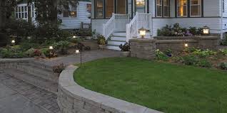 Sloped yard landscaping features like waterfalls, simple rock gardens, or a stunning flowering hillside garden will display proudly and effortlessly on a natural slope. Building A Small Retaining Wall Front Yard Curb Appeal