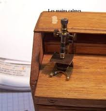 Microscope Miniature Petit Petit Et Jeu En Bois Dollhouse Miniatures Diy Miniatures Tutorials Dollhouse Tutorials