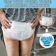 Amazon.com: Adult Diapers,Reusable Plastic Diapers,PVCWaterproofWashable  Leak ResistantSoftNoiselessPull-On,Suitable for ElderlyWomenMen,Unisex  ...