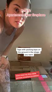 Fireplace Made Out of Boxes and Wrapping Paper