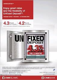 Enjoy liquidity by linking your fixed deposit to savings account or current account. Cimb Unfixed Deposit Pinjaman Peribadi