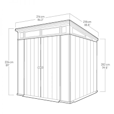 Design lovers will appreciate the architectural styling and rugged in construction of the artisan 9x7 storage shed. 7 X 7 Keter Artisan Pent Plastic Shed Buy Sheds Direct