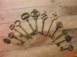 20 mixed skeleton keys lot wedding keys steampunk antique