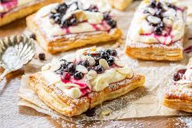 This is a recipe i found in mary berry's baking bible. Blueberry Puff Pastry Tarts With Lemon Cream Saving Room For Dessert