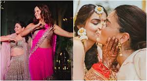 Don't worry, just make these happy wedding photo frame online with a beautiful photo of the couple and wish them a happy wedding day. Alia Bhatt Kisses Best Friend At Her Wedding Sets The Stage On Fire In Fuschia Pink Saree