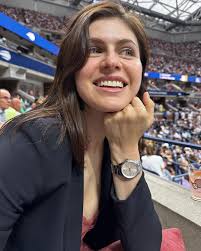Alexandra Daddario Spotted with Her TAG Heuer's Carrera Date 36