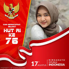 Meletakkan logo di atas background warna yang tidak kontras . 20 Twibbonize Hut Ri Ke 76 Terkeren Tips Harianku