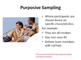 However, in addition to volunteer bias, it is also prone to errors of judgement by the researcher and the findings. Discuss Sampling Techniques Appropriate To Qualitative Research Very Different That Quantitative Research By The Way What Kind Of Sampling Do We Use Ppt Download