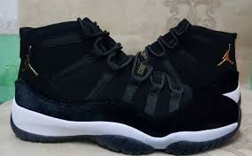 Gold Black White Jordan 11 2017 Air Jordan 11 Black Velvet Black White Gold For Sale New Jordans 2017 In 2020 Air Jordans New Jordans 2017 Gold Shoes