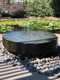 Our millstone fountains foaming plume and circular shape make the original millstone fountain ideal for center placements as a focal point. Natural Millstone Fountains Sutherland Landscape Supplies Chico Ca