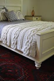 Hand knit basket weave chenille blanket. Pin Pa Comfy Cozy