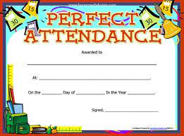 Perfect Attendance Certificate Template Free Printable Word Templates Perfect Attendance Certificate Perfect Attendance Perfect Attendance Award