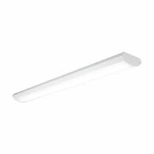 Metalux 3 58 Ft White Low Profile Linear Integrated Led Wrap Light Fixture At 3400 Lumens 4000k Cool White Dimmable 4wpld3240r The Home Depot Wrapped Lights Symple Stuff Soft Lighting