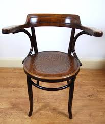 Set Of Four Fischel Bentwood Captain Chairs Armchairs 472008 Sellingantiques Co Uk Chair Chairs Armchairs Thonet Chair