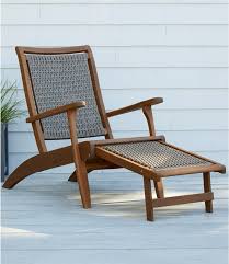 Wicker Eucalyptus Lounger In 2020 Outdoor Furniture Deck Furniture Layout Outdoor Deck Furniture