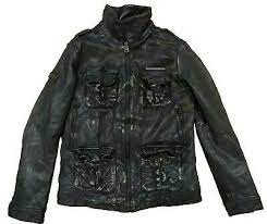 Ad Ebay Url Superdry Icon Brad Leather Jacket M5000053a Men S Size L Urban Sweatshirts Leather Jacket Superdry