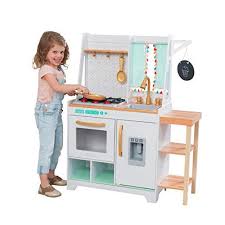 Check spelling or type a new query. Kidkraft Kensington Market Wooden Kids Kitchen Playset With Lights Sounds Kitchen Toys For Boys Girls Toddl Wooden Play Kitchen Play Kitchen Kids Kitchen