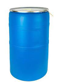 10 to 95 gallon plastic barrel drums, poly hdpe. 55 Gallon Plastic Drum Open Head Locking Ring Un Rated Blu Wht