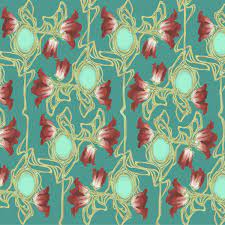 Greatbigcanvas.com has been visited by 100k+ users in the past month Art Nouveau Floral Pattern On Behance