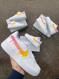 Pink Lemonade Air Force 1s Custom Etsy In 2020 Air Force One Shoes Nike Air Shoes Nike Fashion Sneakers