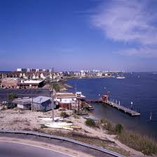 Florida Memory View Looking Toward Chevron Fueling Dock On Okaloosa Island Near Fort Walton Beach Florida 1991 Okaloosa Island Fort Walton Beach Beach