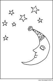 Malvorlagen Und Ausmalbilder Mond Und Sterne Mond Und Sterne Sterne Malvorlagen