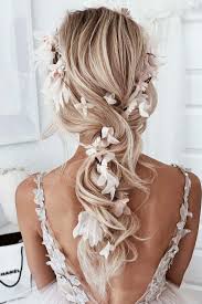 Stylish Wedding Hairstyles With Flower In 2020 Wedding Hair Trends Bridal Hairdo Long Hair Wedding Styles