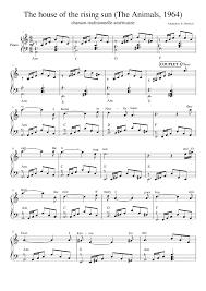 Les portes du pénitencierles portes du pénitencier. The House Of The Rising Sun Sheet Music For Piano Drum Group Guitar Bass More Instruments Mixed Quintet Musescore Com