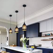 I decided to put together a quick post sharing the spacing of our kitchen island pendants and tips for getting it right in your own home. Buy Lbtsmuk Black Pendant Lighting For Kitchen Island Pendant Hanging Light Fixture With Sun Pattern Carving Lampshade Rustic Kitchen Island Lighting For Dining Room Foyer Loft Online In Indonesia B083qn1h7z