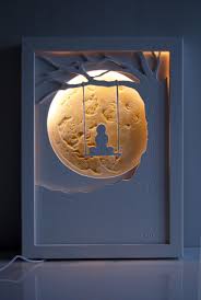 Led Pour Chambre Art De Boxer Dans Le Vide Shadow Box Tableau Lumineux