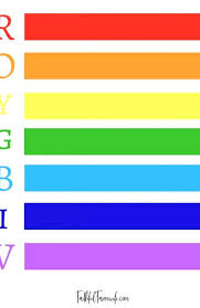 Download This Free Rainbow Printable To Teach Your Kiddos The Order Of The Colors In The Rainbow Rainbow Roygbiv Teachcolors In 2020 Roygbiv Rainbow Colors Color